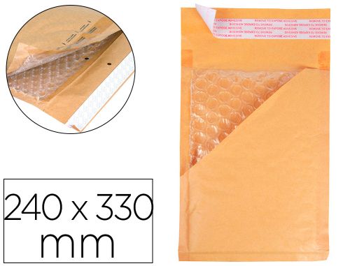 Envelope borbulhas q-connect creme g/4 240x330 mm caixa de 50 unidades , Q-connect , 72793 , 5706003165849